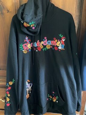 Pixar’s Coco Black Embroidered 'Recuérdame' Pullover Hoodie Sweater